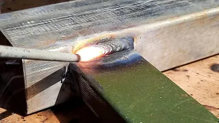 the secret technique of welding thin square tubes that few people know | stick welding square tube