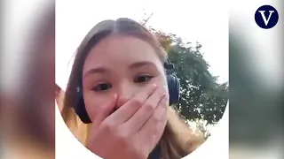 Una chica estaba grabando un mensaje de vídeo cuando un misil cayó en Kyiv