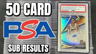 DID WE GEM THIS WEMBY?? |  50 Card PSA Grading Results
