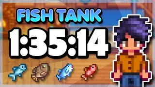 I finished the Fish Tank as fast as possible in Stardew Valley!