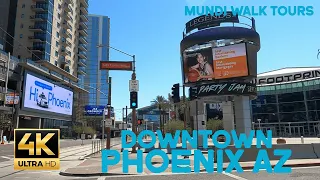 [4K] Downtown Phoenix, AZ Walking Tour