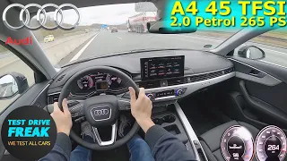2023 Audi A4 45 TFSI Quattro 265 PS TOP SPEED AUTOBAHN DRIVE POV