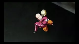 krillin saves android 18....(loveable moments)