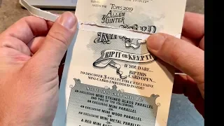RIPPING OPEN A $250 JUMBO BOX LOADER RIP CARD FROM ALLEN & GINTER