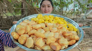 Cooking Palm Fruit Dessert - Cooking With Sros