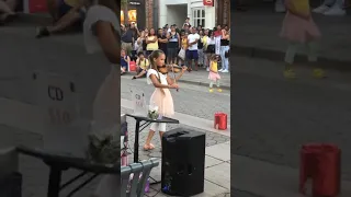 Karolina Protsenko TALKS to her AUDIENCE after playing violin during street performance