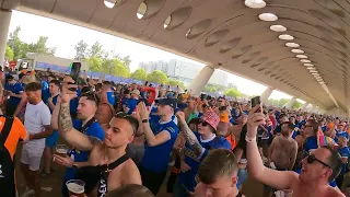 [4K] Rangers Fans One Year Ago Today In Seville 😢