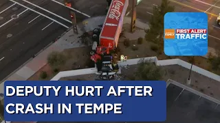 MCSO deputy hurt in semi-truck involved crash in Tempe