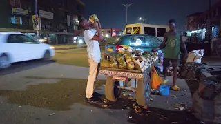 4K NIGHTLIFE IN ASHAIMAN STREETS ACCRA GHANA AFRICAN WALK VIDEOS