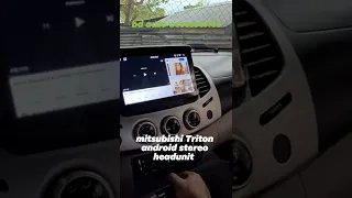 mitsubishi Triton android stereo headunit with reverse camera