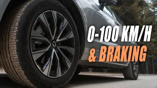 2022 Volvo XC60 B4 FWD: 0-100 km/h Acceleration & 100-0 km/h Emergency Braking