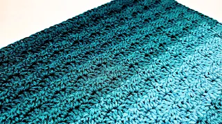 How To Crochet An EASY Stitch For Blankets and Scarfs  - Solid Wave