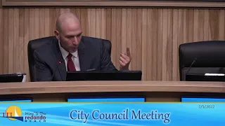 Redondo Beach City Council Meeting, July 5, 2022