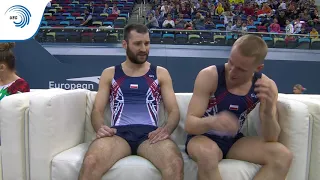 Artur ZAKRZEWSKI & Lukasz JAWORSKI (POL) - 2018 Trampoline Europeans, synchro final