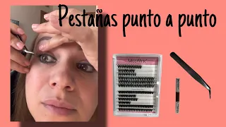 Pestañas en casa.