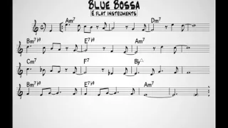 Blue Bossa Eb version - Play along