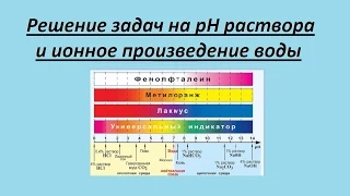 Решение задач на pH и ионное произведение воды. Часть 2.