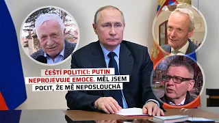 Čeští politici: Putin neprojevuje emoce. Měl jsem pocit, že mě neposlouchá