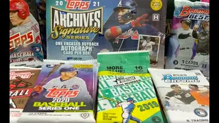 Random Packs Baseball Card Hobby Packs 30 Packs! Autos Relics Rookie Cards and More from 2017-2021!