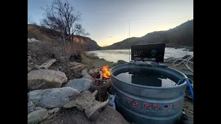 How my wood fired /propane hot tub works