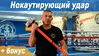 Kostya Tszyu. Knockout + several exercises on the force of impact.