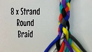 How to make an 8 strand round braid! Eight strand plait