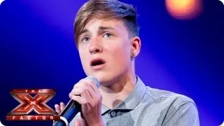 Giles Potter sings I Wont Give Up by Jason Mraz -- Bootcamp Auditions -- The X Factor 2013