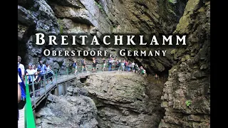 🇩🇪 4k HD | Wanderung in der  Breitachklamm - Tiefste Schlucht in Deutschland   #breitachklamm