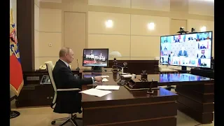 Бочаров принимает участие в совещании Путина по коронавирусу в России