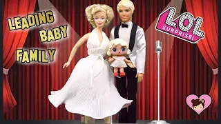 Barbie Doll LOL Family gets a BIG Surprise! - Doll Dressing Room & Miniature Make up