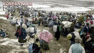 1951년 한국 피란민 생활 모습 희귀영상 및 사진 과거로 보내드림 (Life in Seoul in 1951 Rare video sent to the past)