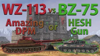 WOT Blitz Face Off || WZ-113 vs BZ-75