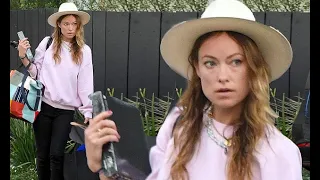 Olivia Wilde carries bags out of LA home shared with ex Jason Sudeikis