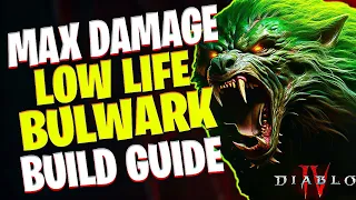 NEW Low Life Bulwark Druid Build - BEST All Around Druid Build - Face Tank Lilith - Diablo 4 S1