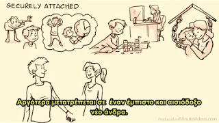 The Attachment Theory - How Your Childhood Affects Your Relationships (ελληνικοί υπότιτλοι)