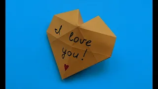 Как сделать сердце оригами из бумаги - коробка | Origami heart box | Valentine's Day Crafts