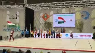 Hungary, country presentation at the 2015 Aerobics Europeans