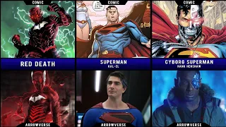 Comparison: DC comic's characters Vs. Arrowverse (part. 2)