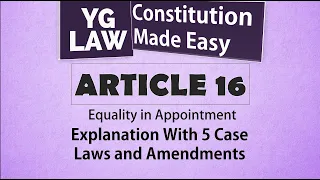 Article 16 - Constitution of India