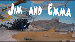 Emma the Tiger Shark and Jim Abernethy