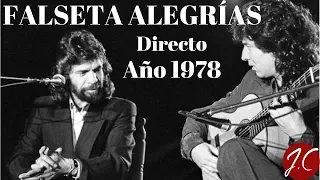 FALSETA POR ALEGRíAS  DE TOMATITO CON CAMARÓN EN DIRECTO 1978. Jerónimo de Carmen