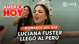 América Hoy: Luciana Fuster returned to Peru and was received in a big way (TODAY)