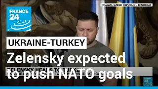 Zelensky heads to Turkey, expected to push Ukraine NATO goals • FRANCE 24 English