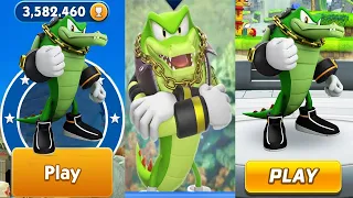 Vector the Crocodile in Sonic Dash vs Sonic Boom vs Sonic Forces - All Characters Unlocked