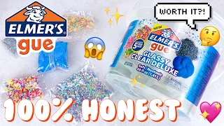 100% HONEST ELMERS CLEAR SLIME BUCKET REVIEW! Store Bought Slime ASMR