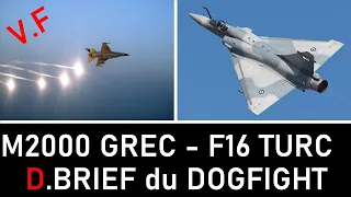 COMBAT MIRAGE 2000 GREC CONTRE UN F16 TURC. Analyse d'un pilote de chasse.