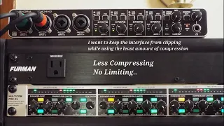 The way I'm currently using my Behringer Multicom PRO-XL MDX4600 Compressor/Peak Limiter/Gate