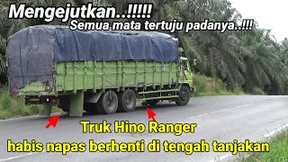 The Hino Ranger truck was out of breath on an incline