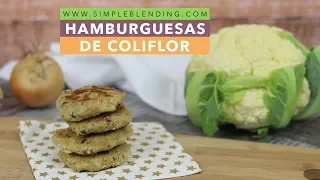 HAMBURGUESAS DE COLIFLOR | Tortitas de coliflor | Receta saludable de coliflor