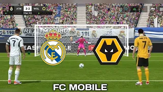 Real Madrid vs Wolves | Captain - Ronaldo vs Neto | Panelty Shootout | - FC Mobile